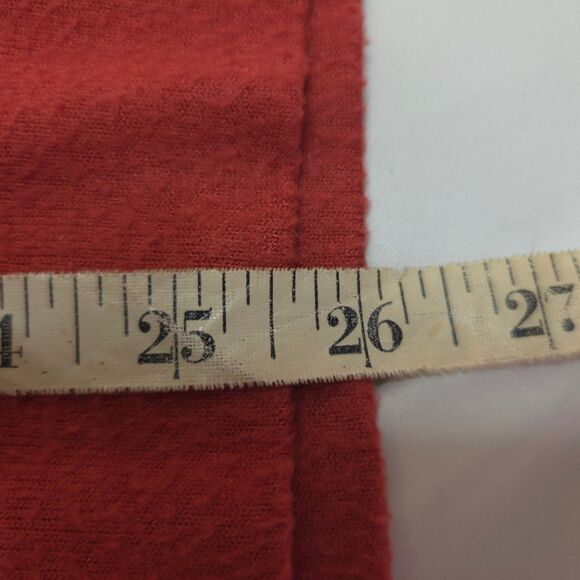 Lucky Brand Womens Large Red Crew Neck Stretch Pullover Long Sleeve Sweater - Picture 8 of 8